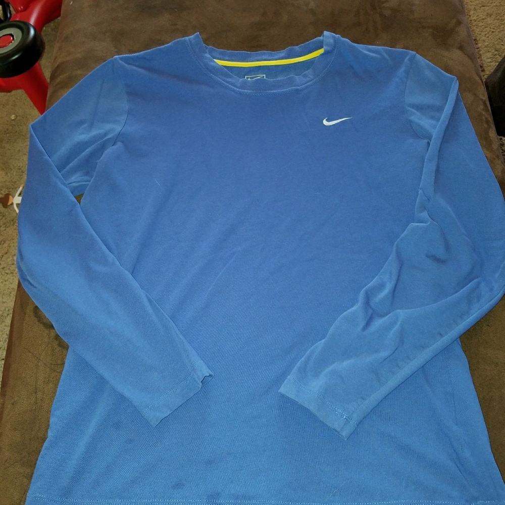 Nike Long Sleeve Blue Shirt